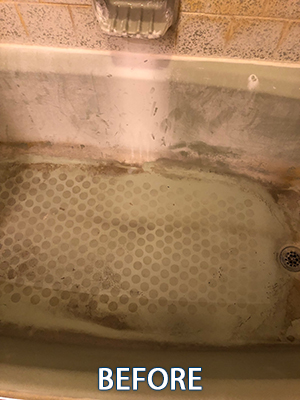 Tub Cleaning MD Before